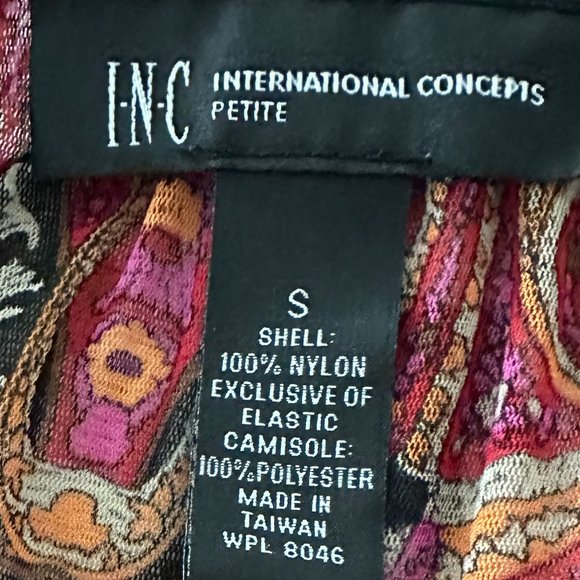 INC INTERNATIONAL Semi-Sheer Paisley Boho Top - SP - Picture 9 of 9